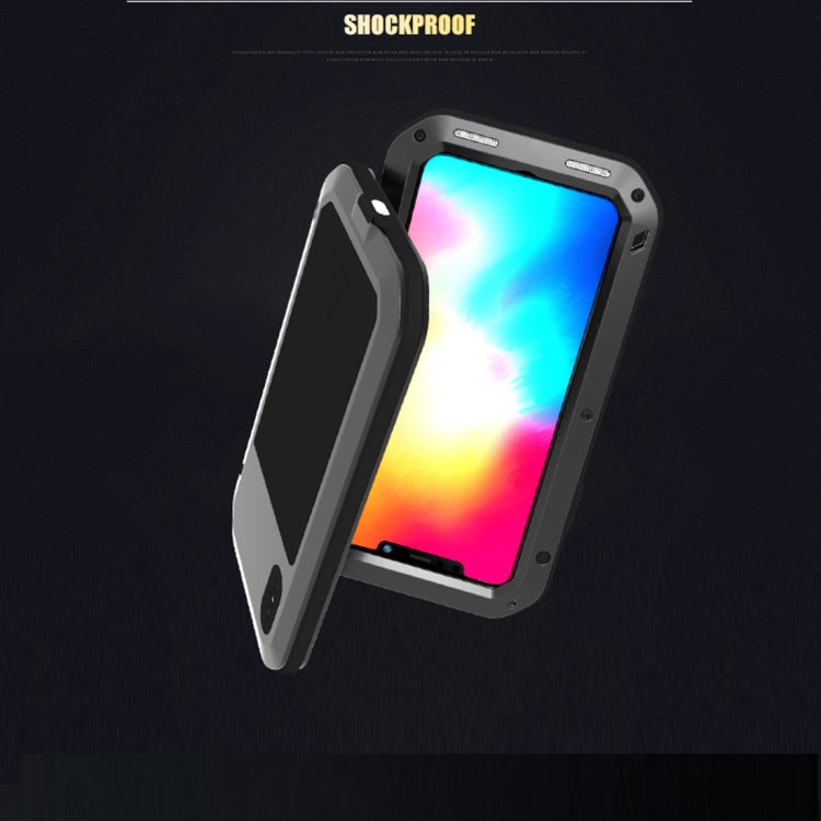 Custodia metallo e silicone per iPhone XS Max