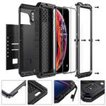 Custodia impermeabile iPhone XS Max in lega di zinco e silicone