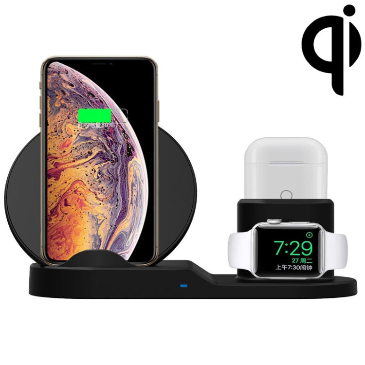 Supporto per caricabatterie wireless veloce 3 in 1 N30 per smartphone, iWatch e AirPod standard Qi