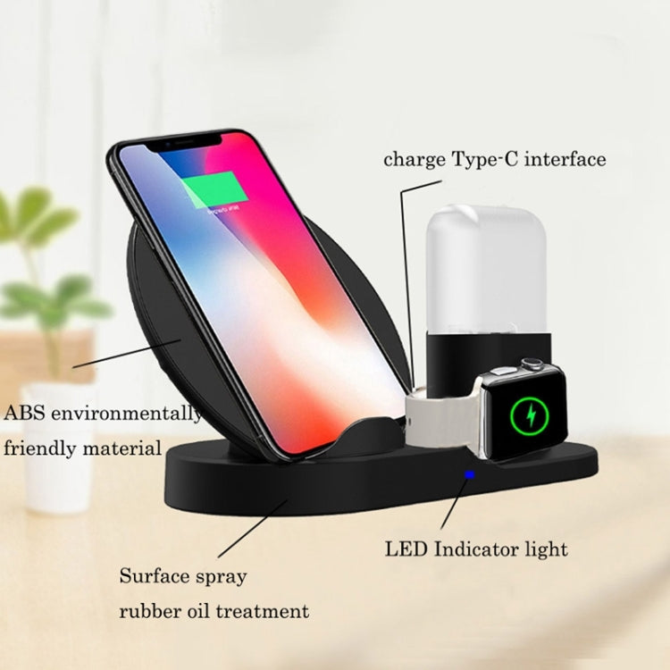 Supporto per caricabatterie wireless veloce 3 in 1 N30 per smartphone, iWatch e AirPod standard Qi