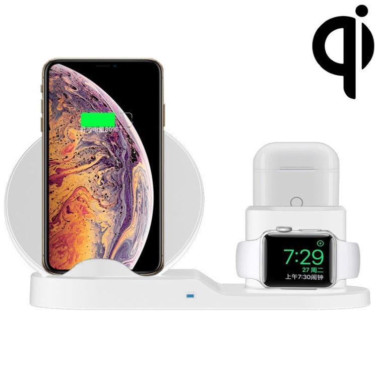 Supporto per caricabatterie wireless veloce 3 in 1 N30 per smartphone, iWatch e AirPod standard Qi