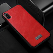 Custodia SULADA TPU e pelle per iPhone XS Max