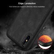 Custodia SULADA TPU e pelle per iPhone XS Max