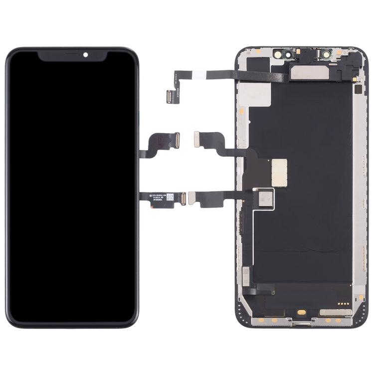 Schermo LCD originale e digitalizzatore assemblato completo con cavo flessibile per altoparlante e auricolare per iPhone XS Max, For iPhone XS Max(Original)