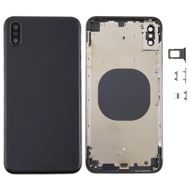 Back cover with camera lens, SIM card tray and side keys for iPhone XS Max, For iPhone XS Max, For iPhone XS Max (Camera Lens+Side Keys), For iPhone