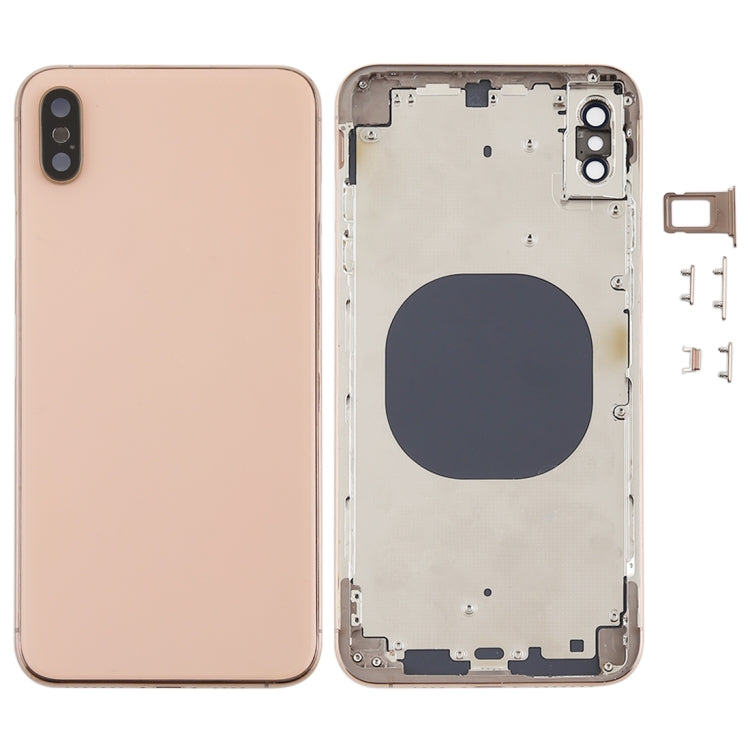 Back cover with camera lens, SIM card tray and side keys for iPhone XS Max, For iPhone XS Max, For iPhone XS Max (Camera Lens+Side Keys), For iPhone