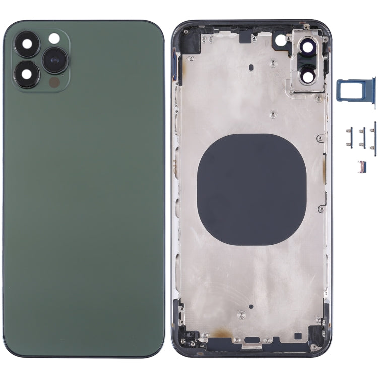 Cover posteriore con aspetto che imita l'iP13 Pro Max per iPhone XS Max, for iPhone XS Max(Green)