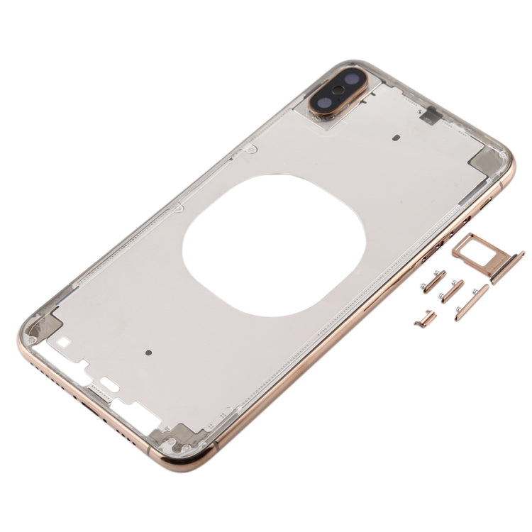 Cover posteriore trasparente con obiettivo della fotocamera, vassoio per scheda SIM e tasti laterali per iPhone XS Max, For iPhone XS Max(Transparent), For iPhone XS Max  (Camera Len), For iPhone XS Max(Transparent Back)