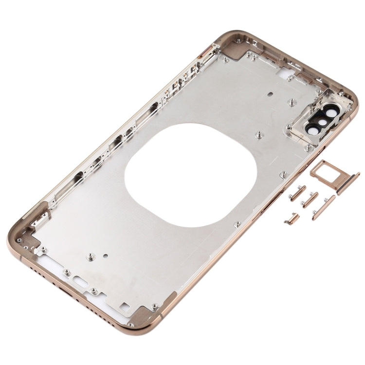 Cover posteriore trasparente con obiettivo della fotocamera, vassoio per scheda SIM e tasti laterali per iPhone XS Max, For iPhone XS Max(Transparent), For iPhone XS Max  (Camera Len), For iPhone XS Max(Transparent Back)