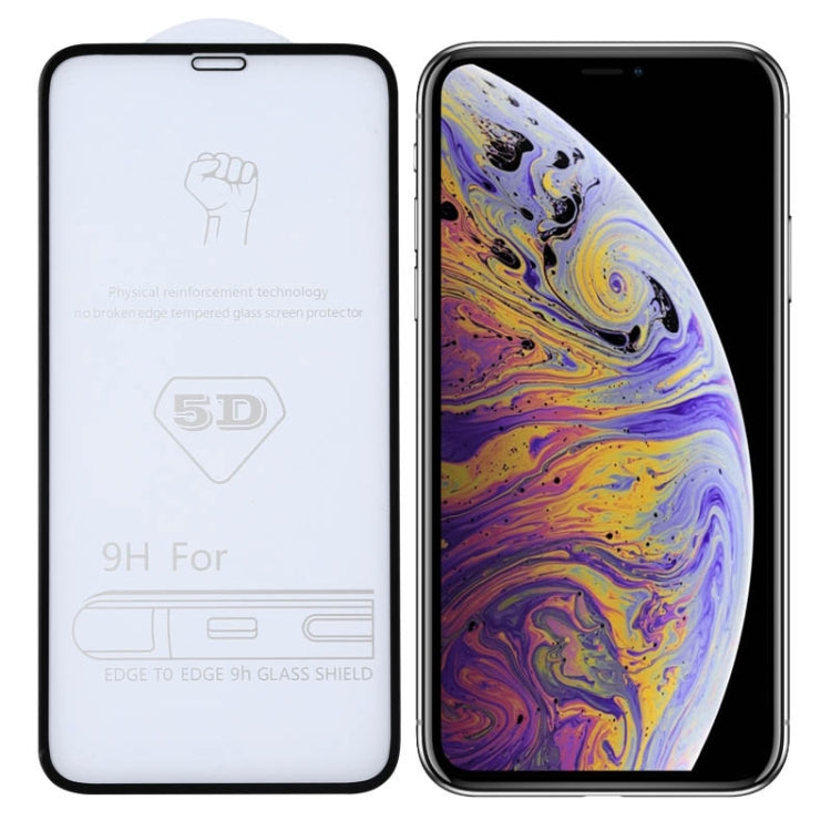 Per iPhone XS Max/XSI Max 9H 5D Pellicola in vetro temperato a schermo intero con colla completa (2019), For iPhone XS Max (1 PC)