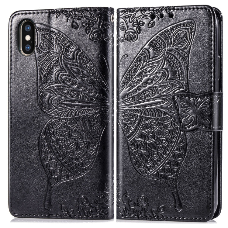 Custodia in pelle con supporto per iPhone XS Max