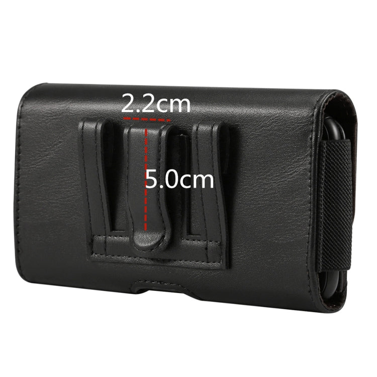 Custodia in pelle da uomo con fascia elastica in pelle di agnello da 5,7-6,0 pollici Custodia universale in pelle con slot per schede, per iPhone XS Max / 8 Plus / 7 Plus / Honor 8X e altri telefoni cellulari da 5,7-6,0 pollici