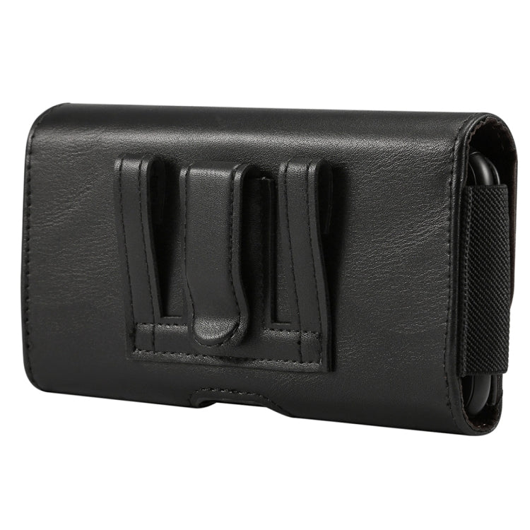 Custodia in pelle da uomo con fascia elastica in pelle di agnello da 5,7-6,0 pollici Custodia universale in pelle con slot per schede, per iPhone XS Max / 8 Plus / 7 Plus / Honor 8X e altri telefoni cellulari da 5,7-6,0 pollici