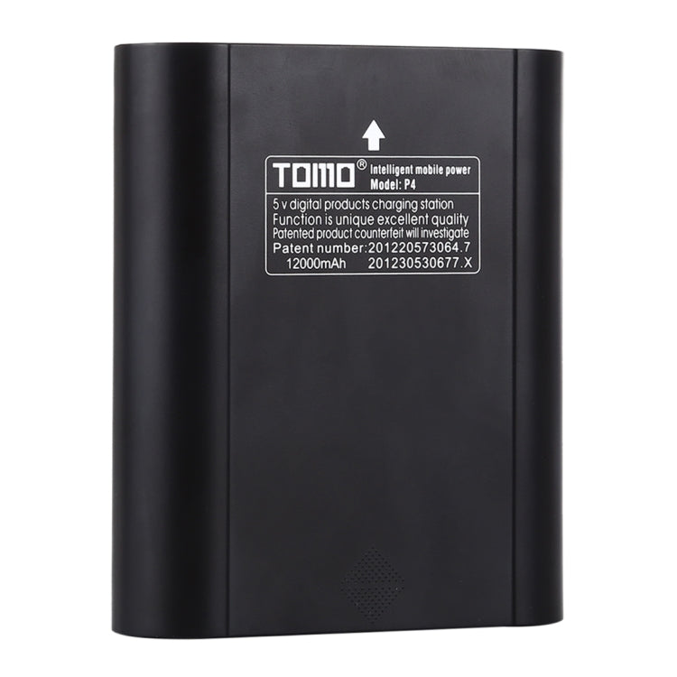 Caricabatterie TOMO P4 USB Smart 4 con indicatore luminoso per batteria agli ioni di litio 18650, TOMO P4