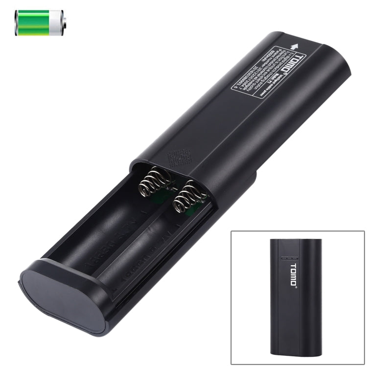 Caricabatterie TOMO P2 USB Smart 2 con indicatore luminoso per batteria agli ioni di litio 18650, TOMO P2