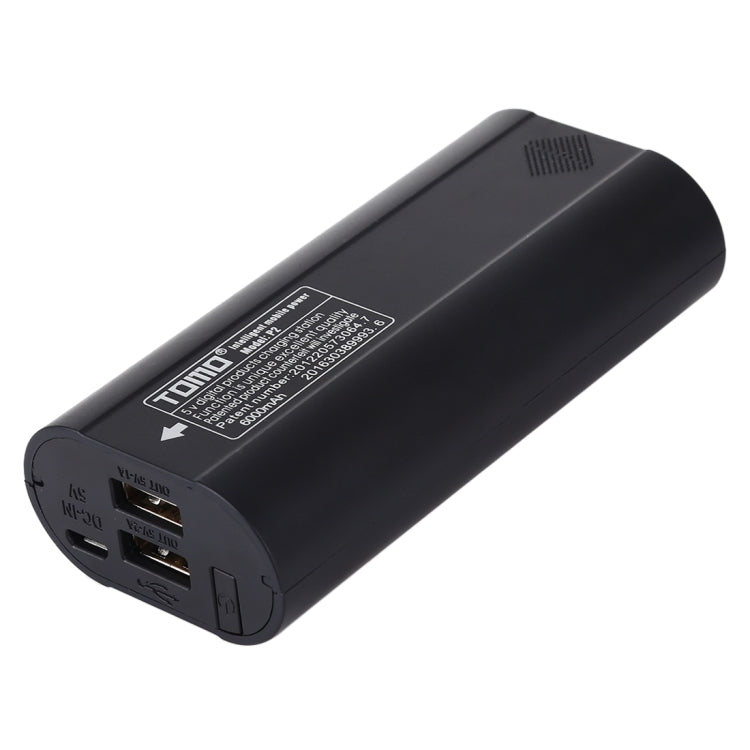 Caricabatterie TOMO P2 USB Smart 2 con indicatore luminoso per batteria agli ioni di litio 18650, TOMO P2