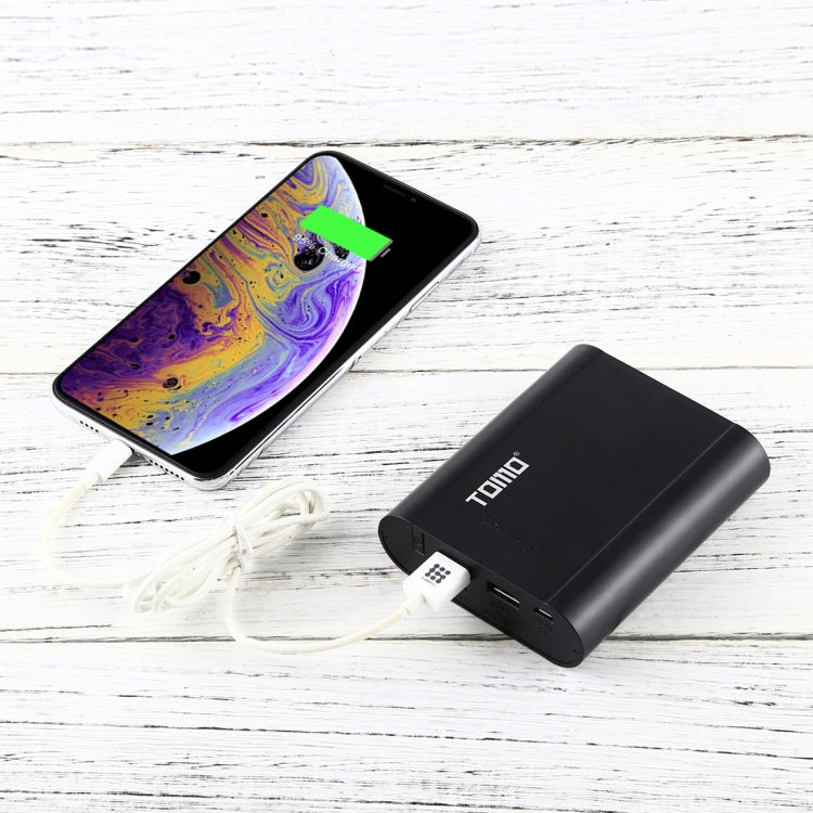 Caricabatterie TOMO P2 USB Smart 2 con indicatore luminoso per batteria agli ioni di litio 18650, TOMO P2