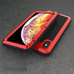 Custodia iPhone XS Max in alluminio e silicone