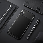 Custodia TPU per iPhone XS Max in fibra di carbonio