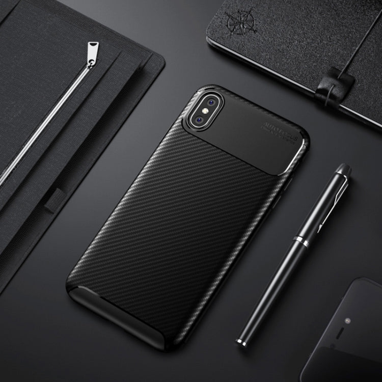 Custodia TPU per iPhone XS Max in fibra di carbonio