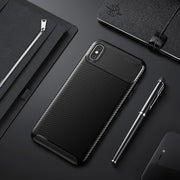 Custodia TPU per iPhone XS Max Fibra di Carbonio