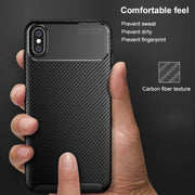 Custodia TPU per iPhone XS Max Fibra di Carbonio