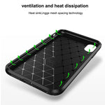 Custodia TPU per iPhone XS Max in fibra di carbonio