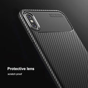 Custodia TPU per iPhone XS Max Fibra di Carbonio