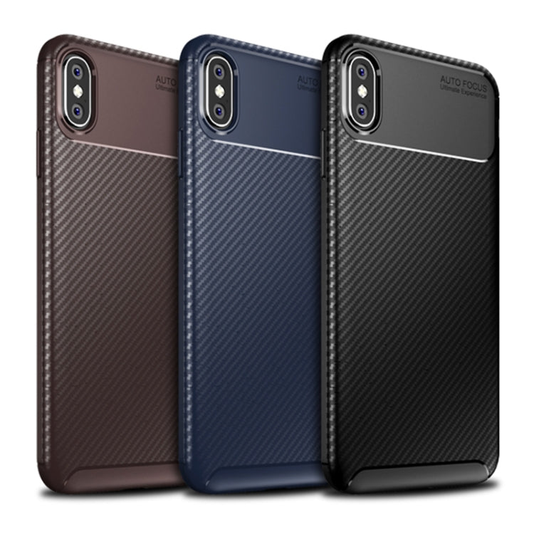 Custodia TPU per iPhone XS Max in fibra di carbonio