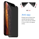 Pellicola in vetro temperato privacy per iPhone XS Max