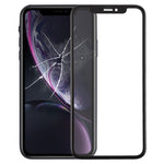 Lente esterna vetro con cornice e adesivo OCA per iPhone XR