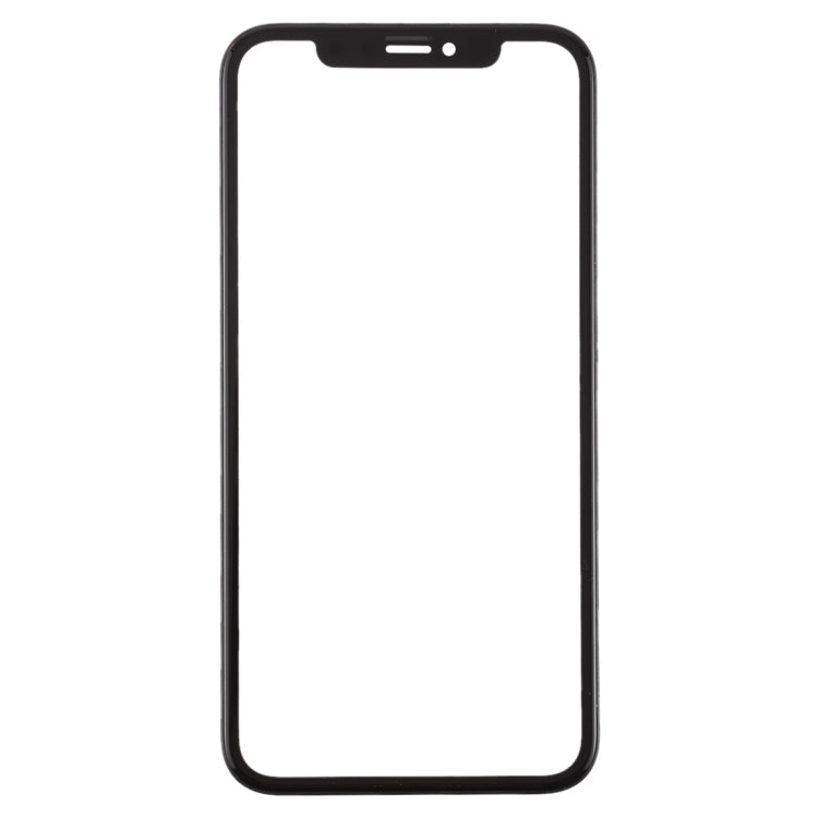 Lente esterna vetro con cornice e adesivo OCA per iPhone XR