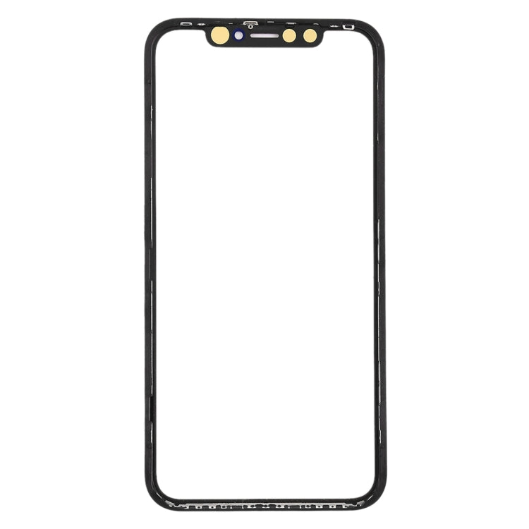 Lente esterna vetro con cornice e adesivo OCA per iPhone XR