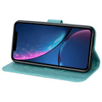 Custodia portafoglio in pelle PU rosa per iPhone XR