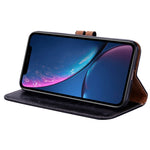 Custodia in pelle per iPhone XR con supporto