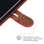 Custodia in pelle per iPhone XR con supporto