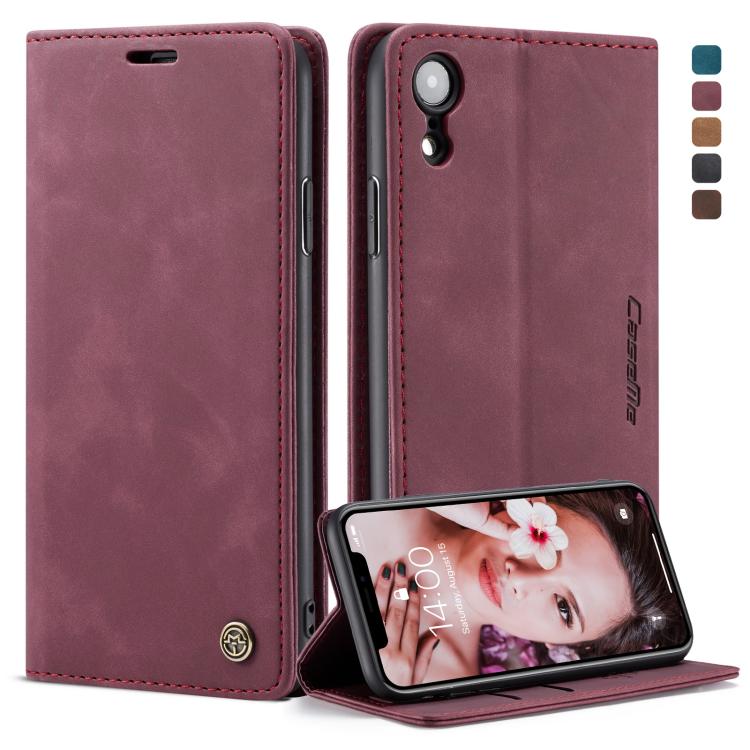 Custodia in pelle multifunzionale per iPhone XR