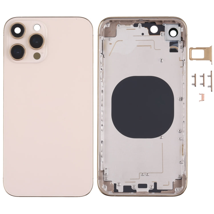 Cover posteriore in materiale acciaio inossidabile con aspetto imitazione di iP13 Pro per iPhone XR, for iPhone XR(Black), for iPhone XR(Gold), for iPhone XR(Blue), for iPhone XR(White)