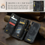 Custodia portafoglio in pelle per iPhone XR