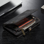 Custodia portafoglio in pelle per iPhone XR