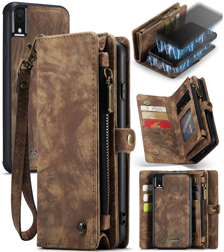 Custodia portafoglio in pelle per iPhone XR