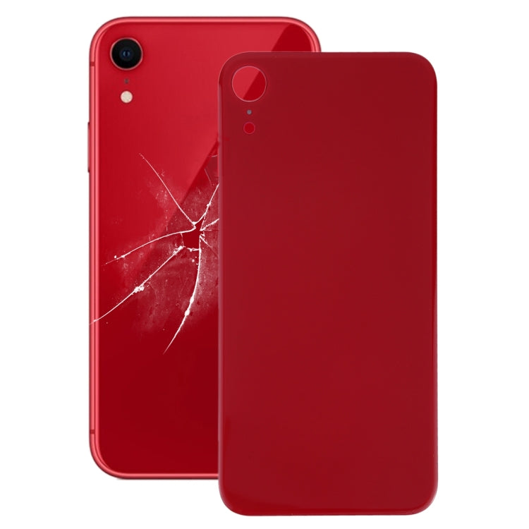 Back Glass Battery Cover with Large Camera Hole Easy Replacement with Adhesive for iPhone XR, For iPhone XR (No Disassemble), For iPhone XR (Not Disassemble), For iPhone XR (Easy Replacement)