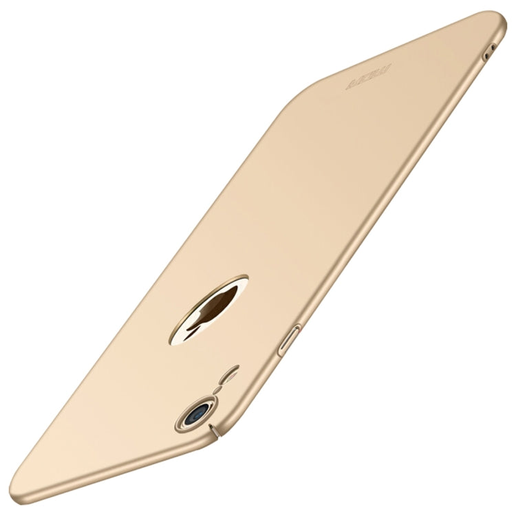 Per iPhone XR Custodia MOFI glassata per PC ultrasottile a copertura totale, For iPhone XR With Round Hole