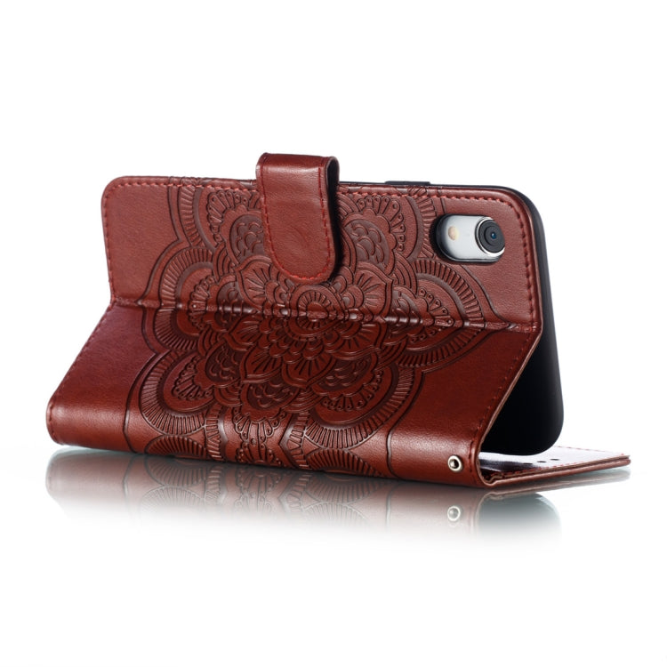 Custodia in pelle con chiusura orizzontale per iPhone XR