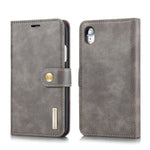 Custodia in pelle magnetica per iPhone XR