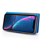 Custodia in pelle magnetica per iPhone XR
