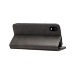 Custodia in pelle per iPhone XR con supporto