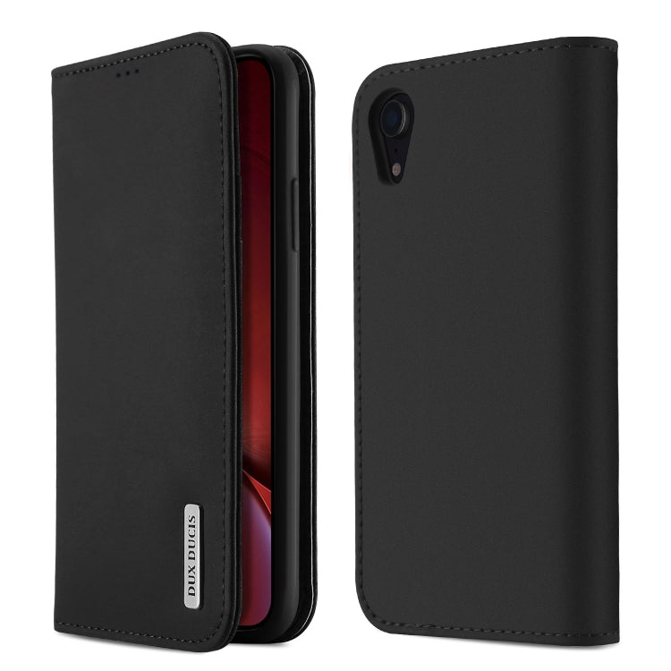 Per iPhone XR DUX DUCIS WISH serie TPU + PU + custodia in pelle con slot per carte e portafoglio, iPhone XR