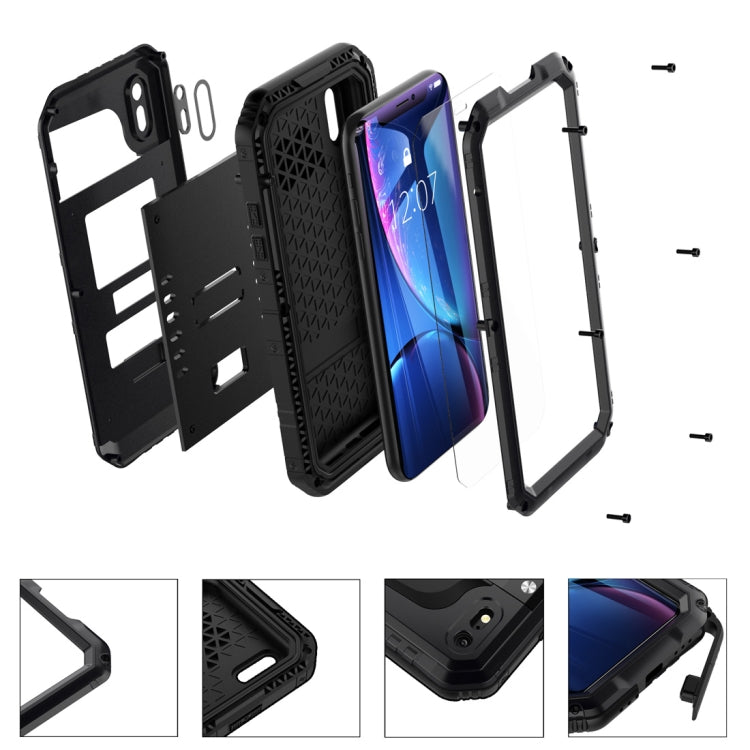 Custodia impermeabile iPhone XR in silicone e zinco