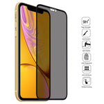 Pellicola in vetro temperato 9H anti-peep per iPhone XR